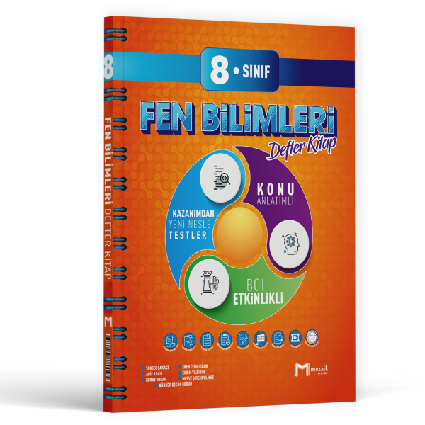 8.SINIF MOZAİK DEFTER FEN BİLİMLERİ - 2025-26